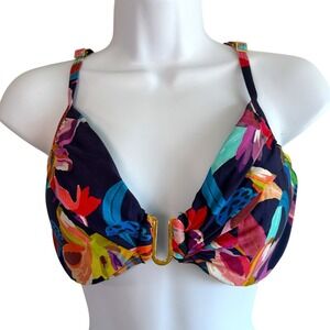 La Blanca Womens By the Sea Underwire Bikini Swimsuit Top Size 16